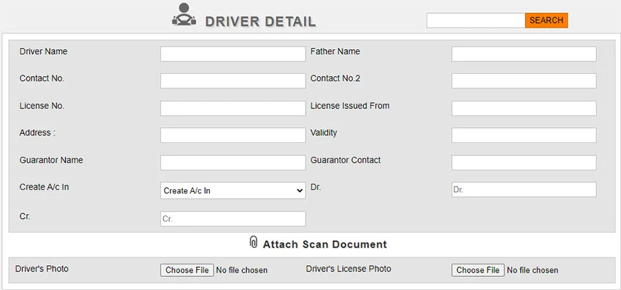 Driver Detail Tab