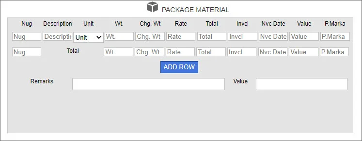 goods charging measurement