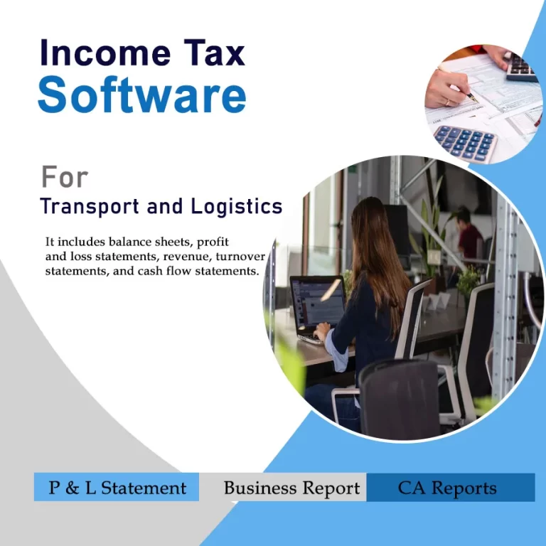 Income Tax Software for Transport and Logistics